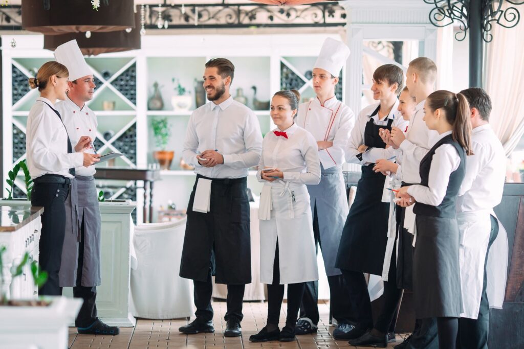 Ristorante per il personale Un Extra catering e app alberghiera